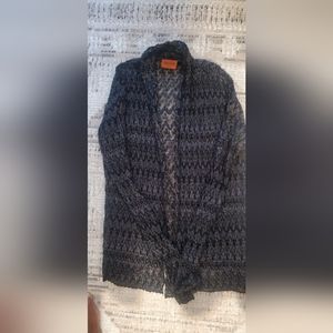 Missoni women black lace cover up